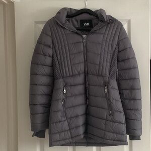 YMI Collection Puffer Hooded Winter Jacket Mauve - Size Small